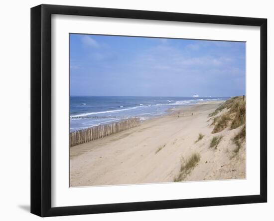 Dunes, Fort Mahon, Calais, Pas-De-Calais, Nord-Picardie (Picardy), France-David Hughes-Framed Photographic Print