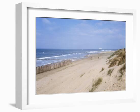 Dunes, Fort Mahon, Calais, Pas-De-Calais, Nord-Picardie (Picardy), France-David Hughes-Framed Photographic Print