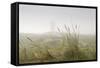 Dunes, Grass, the North Sea, Island Langeoog, Fog-Roland T.-Framed Stretched Canvas
