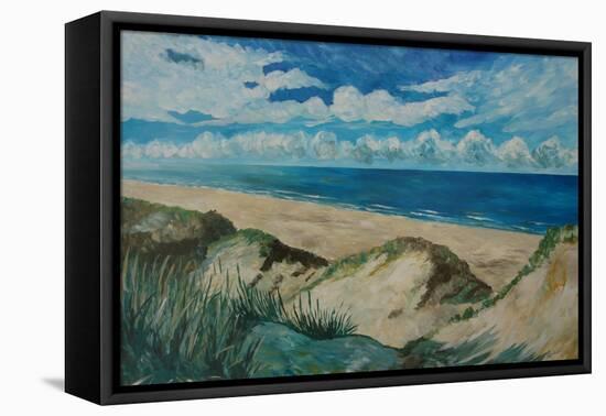 Dunes in Friesland-Markus Bleichner-Framed Stretched Canvas