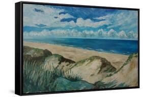 Dunes in Friesland-Markus Bleichner-Framed Stretched Canvas