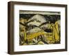 Dunes One Sitting and Girl Lying Down (Two Girls in the Sylt Dunes)-Otto Mueller-Framed Giclee Print