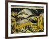 Dunes One Sitting and Girl Lying Down (Two Girls in the Sylt Dunes)-Otto Mueller-Framed Giclee Print