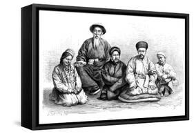 Dungans and Taranchis, Types and Costumes, C1890-Ivan Pranishnikoff-Framed Stretched Canvas