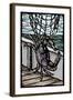 Dungeness Crab - Scratchboard-Lantern Press-Framed Art Print