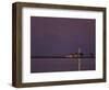 Dungeness Lighthouse, Mount Baker, Washington, USA-David Barnes-Framed Photographic Print