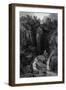 Dungeon Ghyll, Lake District-Thomas Allom-Framed Art Print