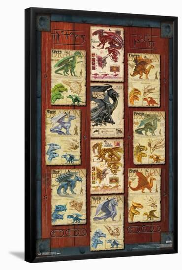 Dungeons and Dragons - Dragon Grid-Trends International-Framed Poster