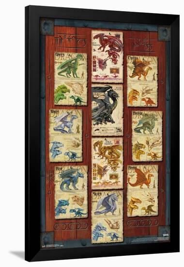 Dungeons and Dragons - Dragon Grid-Trends International-Framed Poster