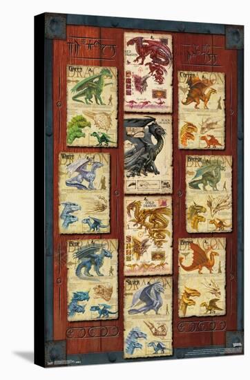 Dungeons and Dragons - Dragon Grid-Trends International-Stretched Canvas