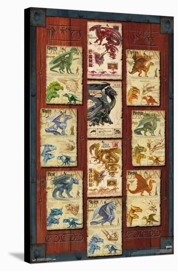 Dungeons and Dragons - Dragon Grid-Trends International-Stretched Canvas