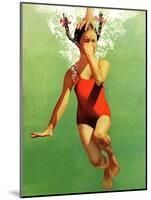 "Dunked Under Water," August 9, 1941-John Hyde Phillips-Mounted Premium Giclee Print