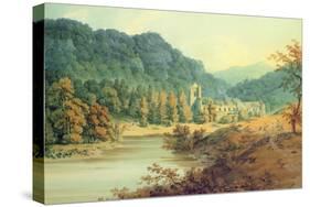 Dunkeld Cathedral-Hugh William Williams-Stretched Canvas
