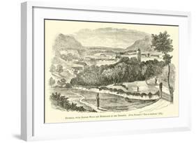 Dunkeld, with Birnam Wood and Dunsinane in the Distance-null-Framed Giclee Print