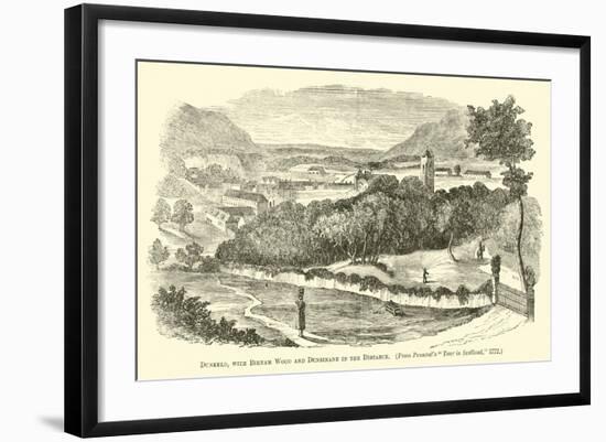 Dunkeld, with Birnam Wood and Dunsinane in the Distance-null-Framed Giclee Print