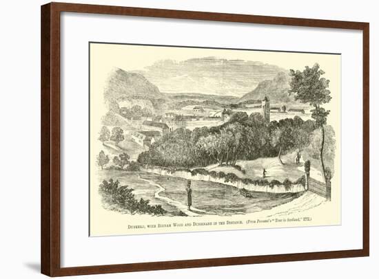 Dunkeld, with Birnam Wood and Dunsinane in the Distance-null-Framed Giclee Print