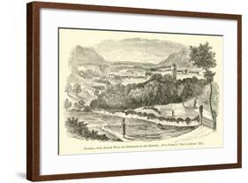 Dunkeld, with Birnam Wood and Dunsinane in the Distance-null-Framed Giclee Print