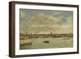 Dunkerque, 1889 (Oil on Canvas)-Eugene Louis Boudin-Framed Giclee Print