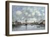 Dunkerque, Le Bassin des Hollandais, 1889-Eugène Boudin-Framed Giclee Print