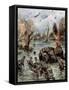 Dunkirk Evacuation-Achille Beltrame-Framed Stretched Canvas