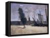 Dunkirk, Ramparts and Entrance to the Harbour-Jean-Baptiste-Camille Corot-Framed Stretched Canvas