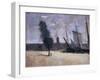 Dunkirk, Ramparts and Entrance to the Harbour-Jean-Baptiste-Camille Corot-Framed Giclee Print