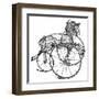 Dunkley's Toy Horse-null-Framed Art Print