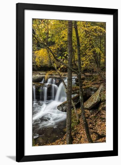 Dunlop Creek Falls in Fayette County, West Virginia, USA-Chuck Haney-Framed Photographic Print