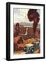 Dunlop, The Open Road Great Outdoors Countryside Open Top Tyres Cars, UK, 1935-null-Framed Giclee Print