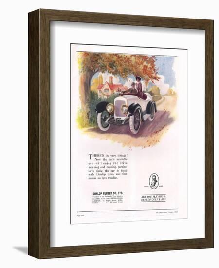 Dunlop, Tires, UK, 1919-null-Framed Giclee Print