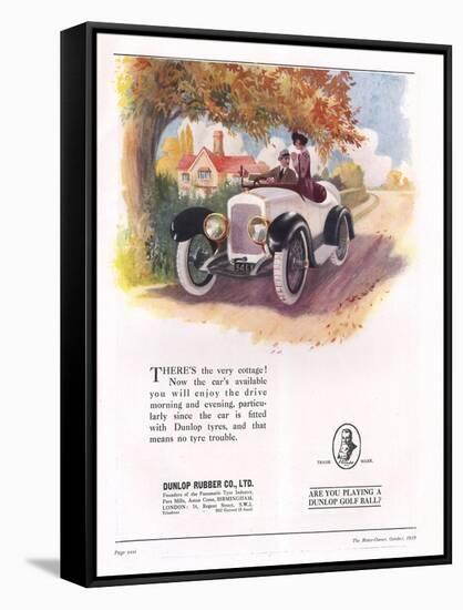 Dunlop, Tires, UK, 1919-null-Framed Stretched Canvas