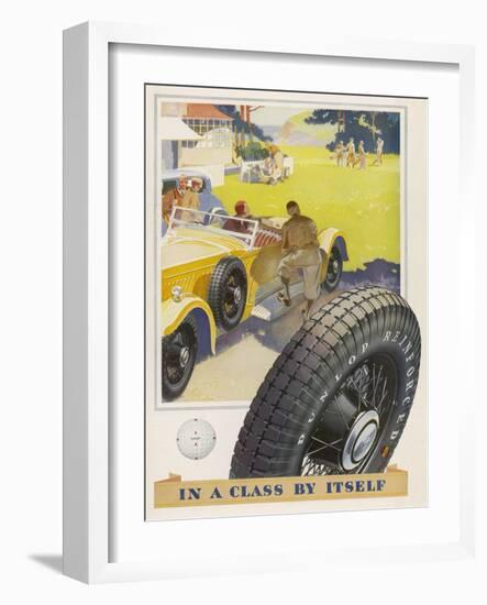 Dunlop Tyres, in a Class by Itself-null-Framed Art Print