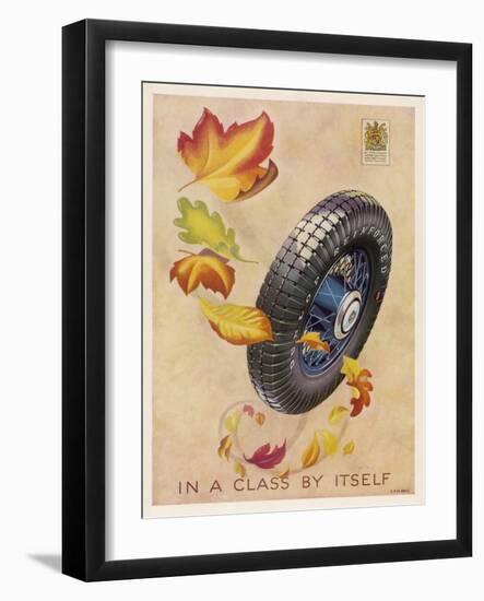 Dunlop Tyres - in a Class by Itself-null-Framed Art Print