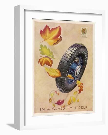 Dunlop Tyres - in a Class by Itself-null-Framed Art Print