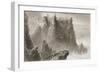 Dunluce Castle, County Antrim, Northern Ireland, from 'scenery and Antiquities of Ireland' by…-William Henry Bartlett-Framed Giclee Print