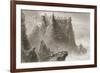 Dunluce Castle, County Antrim, Northern Ireland, from 'scenery and Antiquities of Ireland' by…-William Henry Bartlett-Framed Giclee Print