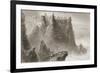 Dunluce Castle, County Antrim, Northern Ireland, from 'scenery and Antiquities of Ireland' by…-William Henry Bartlett-Framed Giclee Print