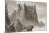 Dunluce Castle, County Antrim, Northern Ireland, from 'scenery and Antiquities of Ireland' by…-William Henry Bartlett-Mounted Giclee Print