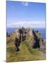 Dunluce Castle, County Antrim, Northern Ireland, UK, Europe-Charles Bowman-Mounted Photographic Print