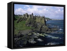 Dunluce Castle, County Antrim, Northern Ireland, United Kingdom-Roy Rainford-Framed Stretched Canvas