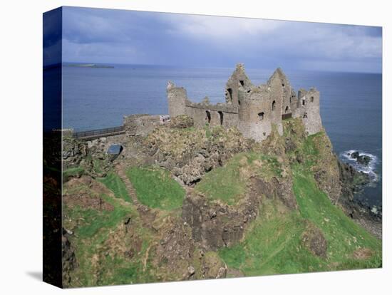 Dunluce Castle, County Antrim, Ulster, Northern Ireland, United Kingdom-Roy Rainford-Stretched Canvas