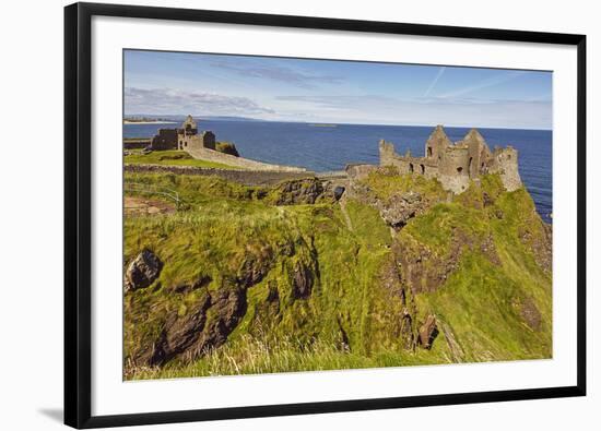 Dunluce Castle, near Portrush, County Antrim, Ulster, Northern Ireland, United Kingdom, Europe-Nigel Hicks-Framed Photographic Print