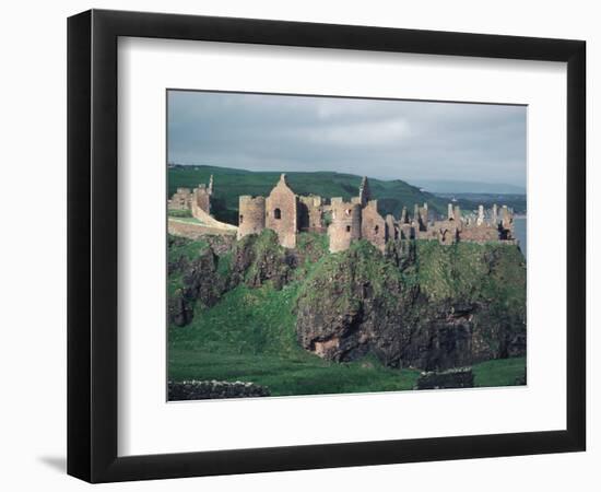 Dunluce Castle on Cliff, Northern Ireland-Pat Canova-Framed Photographic Print