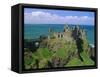 Dunluce Castle on Rocky Coastline, County Antrim, Ulster, Northern Ireland, UK, Europe-Gavin Hellier-Framed Stretched Canvas