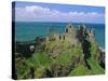 Dunluce Castle on Rocky Coastline, County Antrim, Ulster, Northern Ireland, UK, Europe-Gavin Hellier-Stretched Canvas