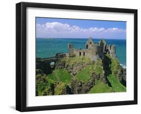 Dunluce Castle on Rocky Coastline, County Antrim, Ulster, Northern Ireland, UK, Europe-Gavin Hellier-Framed Photographic Print