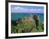 Dunluce Castle on Rocky Coastline, County Antrim, Ulster, Northern Ireland, UK, Europe-Gavin Hellier-Framed Photographic Print