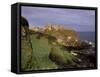 Dunluce Castle, Portrush, County Antrim, Ulster, Northern Ireland, UK-Patrick Dieudonne-Framed Stretched Canvas