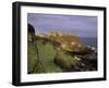 Dunluce Castle, Portrush, County Antrim, Ulster, Northern Ireland, UK-Patrick Dieudonne-Framed Photographic Print