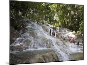 Dunn's River Falls, Ocho Rios, Jamaica, West Indies, Caribbean, Central America-Angelo Cavalli-Mounted Photographic Print